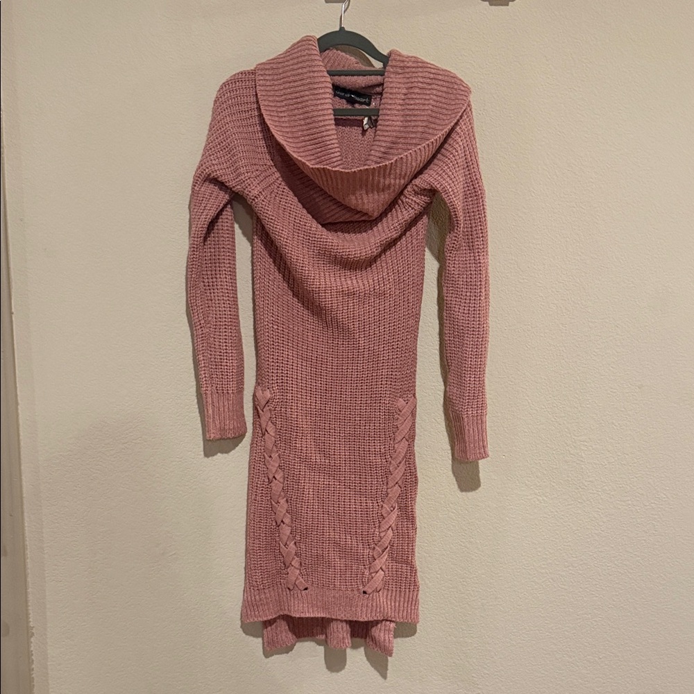 Derek Heart Pink Sweater Dress